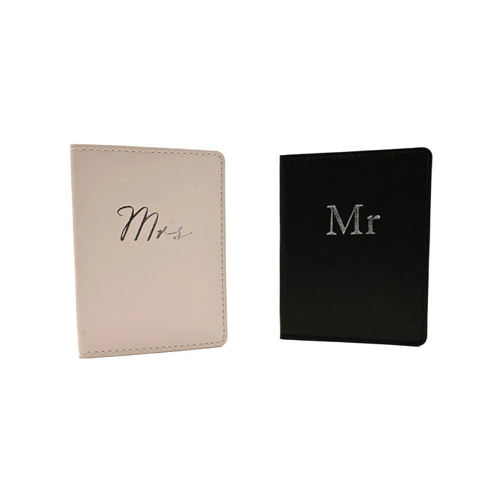 Mr & Mrs Passport Holder Set