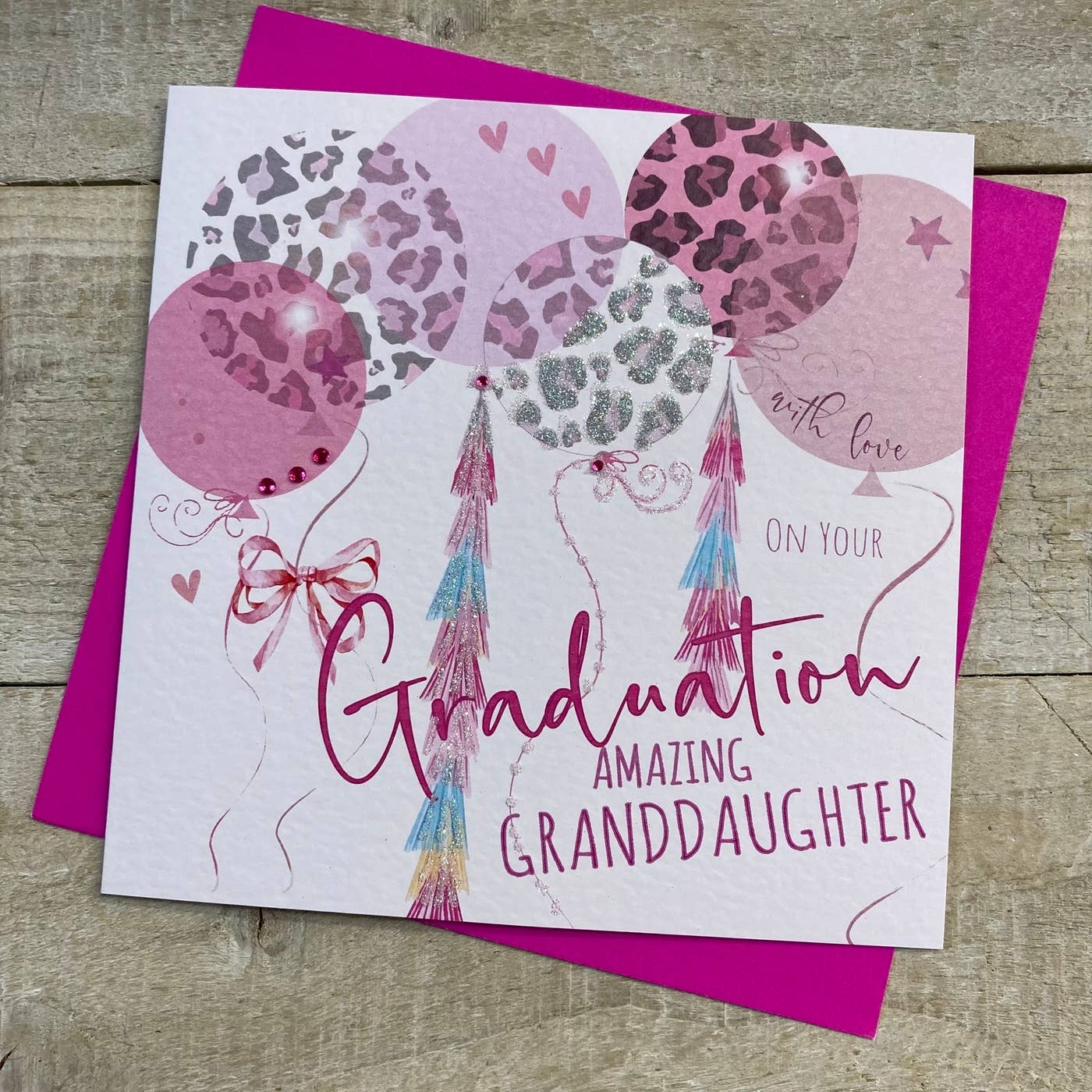 Granddaughter Granduation - Leopard Print Balloons (S330-GD)