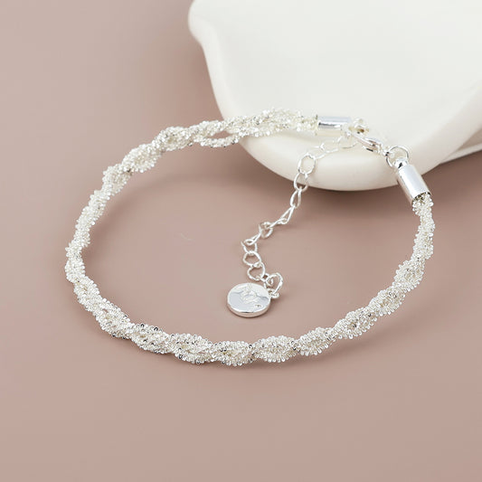 Willow silver plated margarita chain bracelet