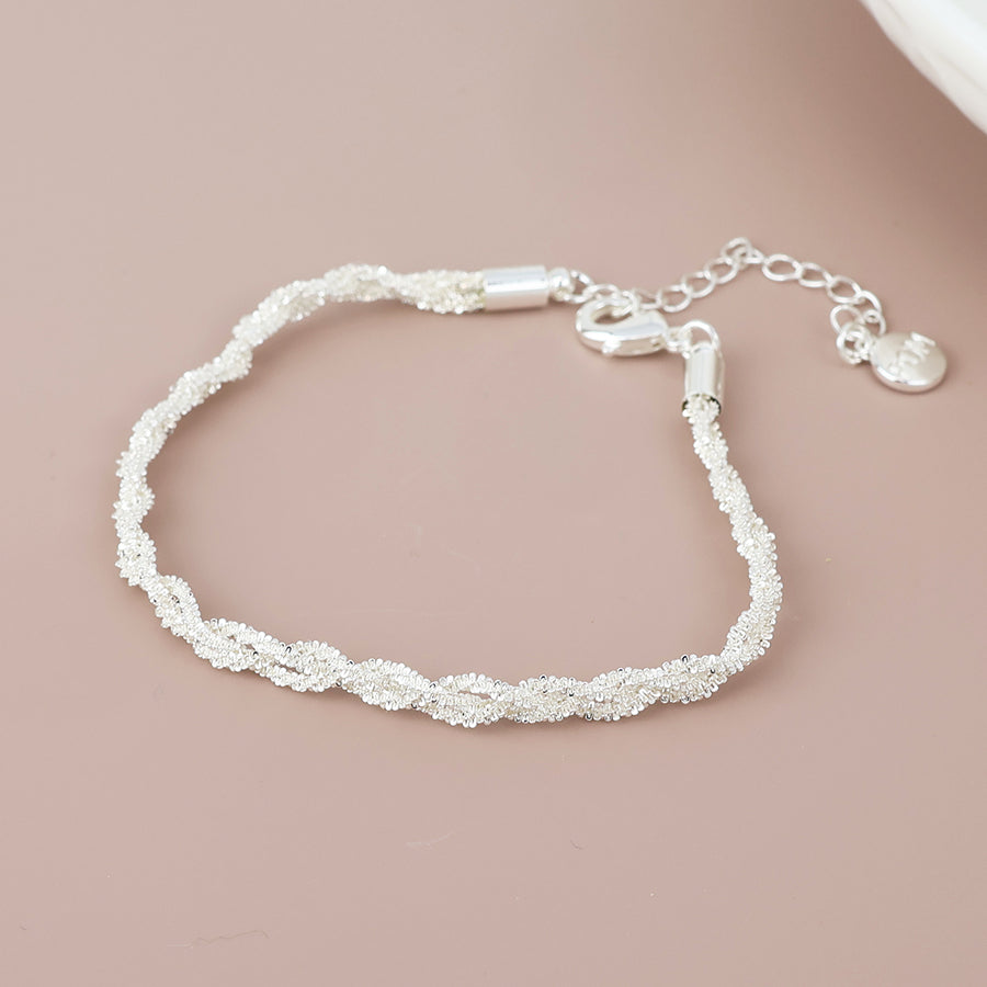 Willow silver plated margarita chain bracelet