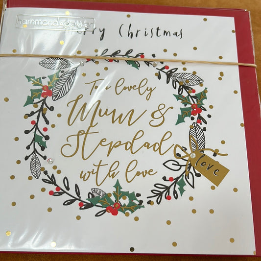 Mum & Step-Dad Christmas Card - HG