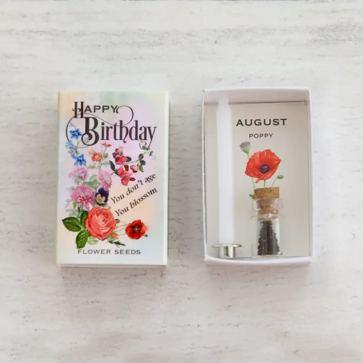 Happy Birthday Birth Seed Month Matchbox Collection