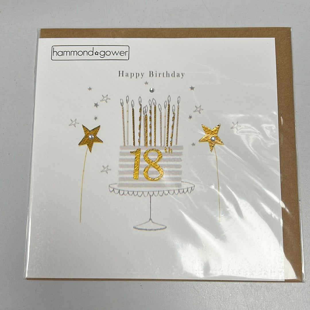 18 birthday card - HG