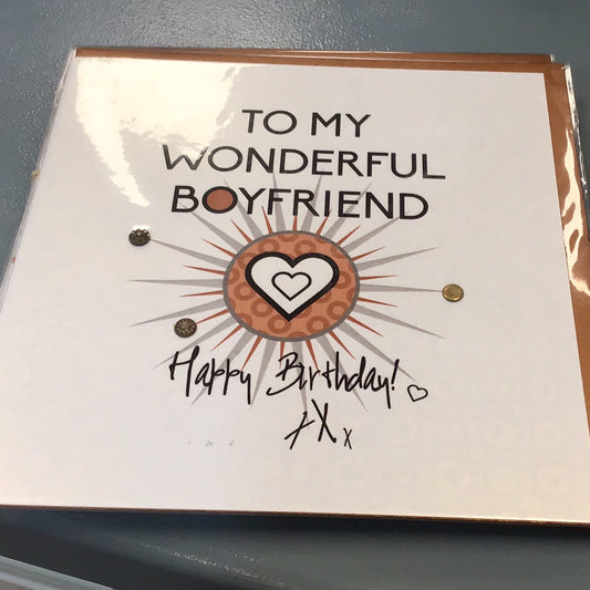 Boyfriend card handcrafted card company