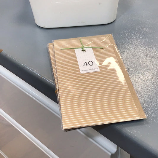 40 birthday card Cinnamon Aitch