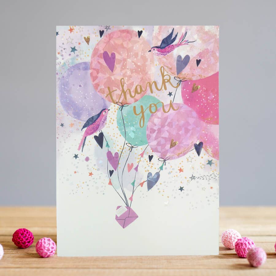 Thank You Bird & Balloons | Thank You Card