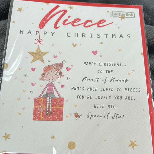 Niece Christmas Card - Paperlink