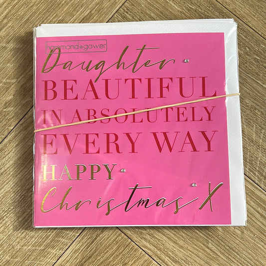Daughter Christmas Card - HG