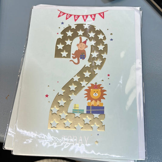 2nd Birthday Card - Paperlink