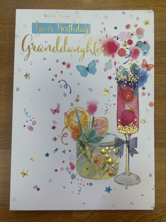 Granddaughter Birthday Card - Words 'n' Wishes