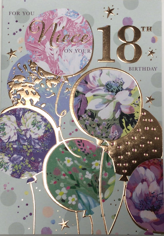 Niece 18th Birthday Card - Words 'n' Wishes