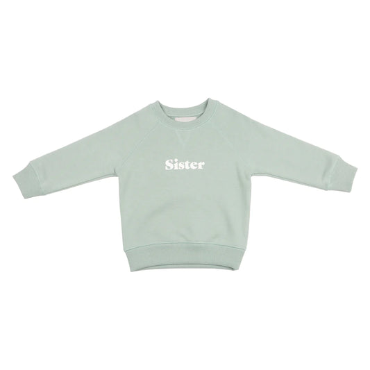 Bob & Blossom Sage 'SISTER' Sweatshirt