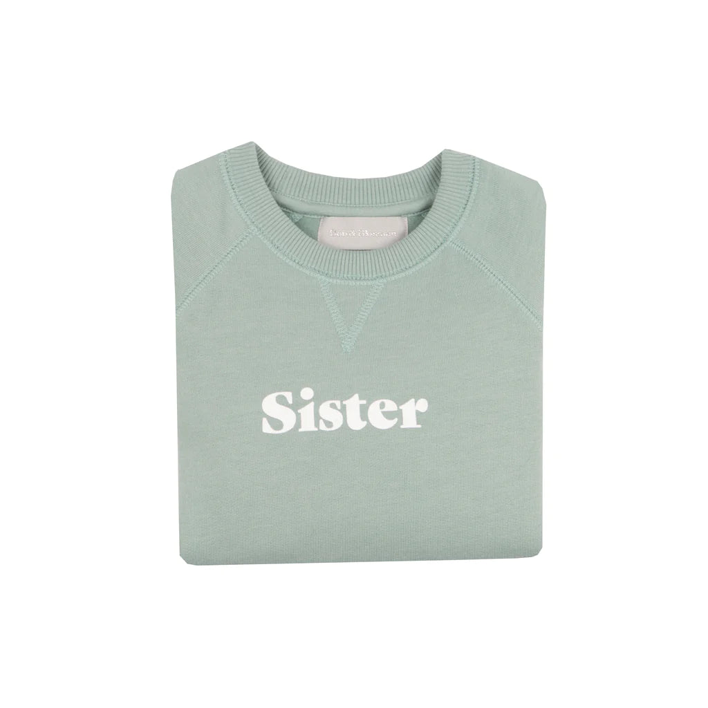 Bob & Blossom Sage 'SISTER' Sweatshirt