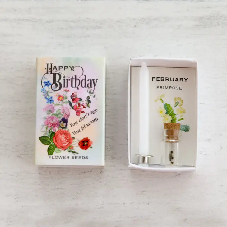 Happy Birthday Birth Seed Month Matchbox Collection