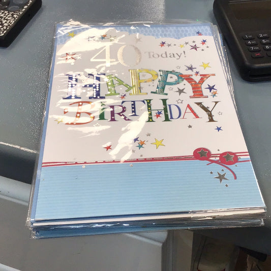 40 birthday card Simon Elvin