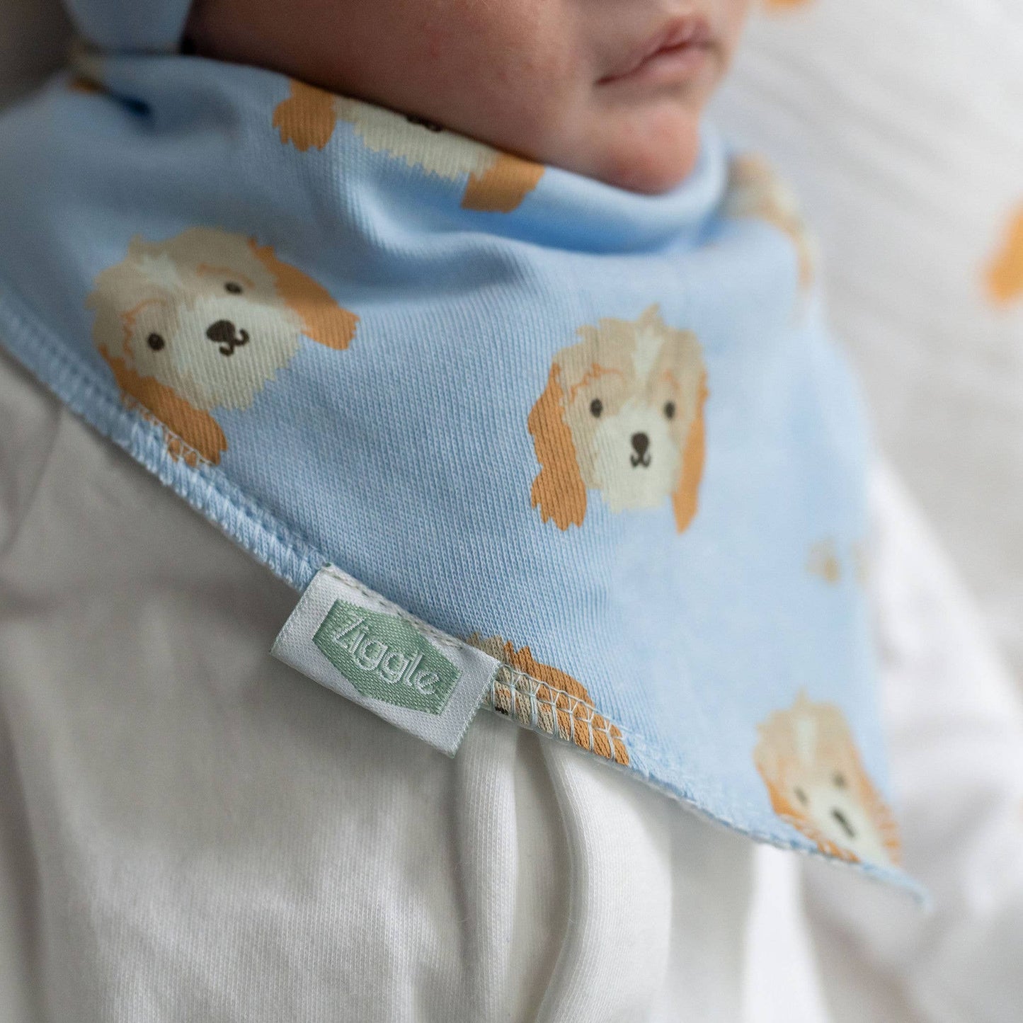 Cockapoo puppy print bib - Dog - Bib - Baby Gift