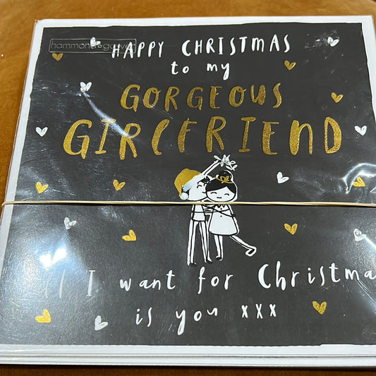 Girlfriend Christmas Card - H&G