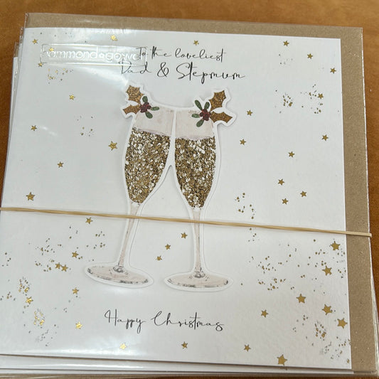 Dad & Step-Mum Christmas Card - HG