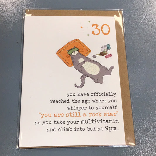 30th Birthday Card - Dandelion