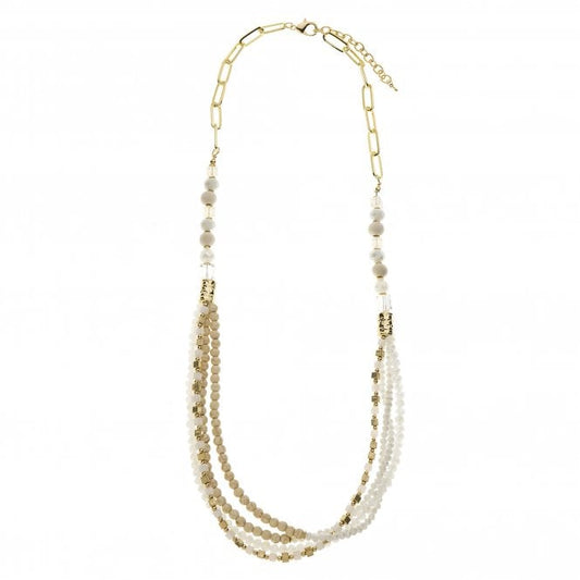 Park Lane Gold Paperchain Necklace: Beach Holiday Elegance. Available at Sweet P, Burnside, Glasgow