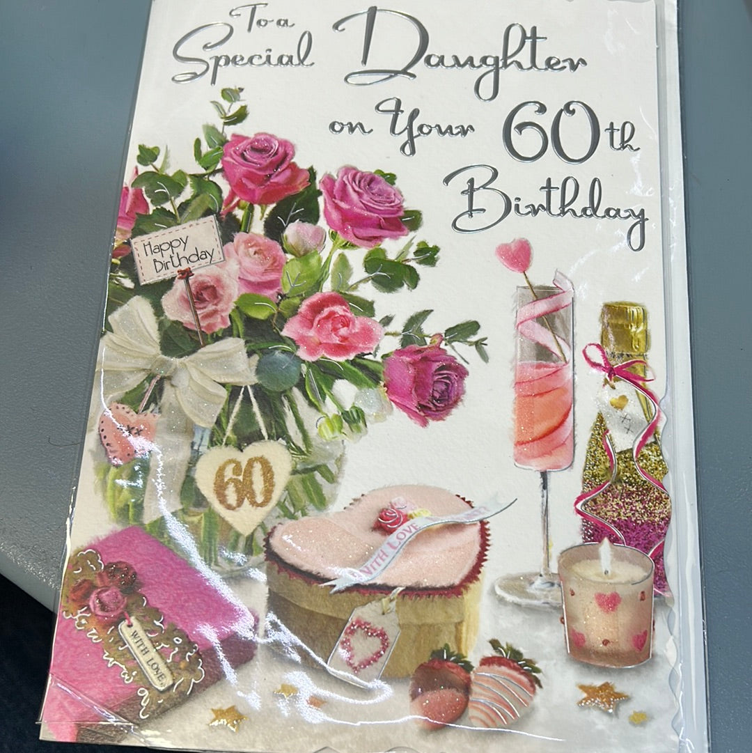 Daughter 60 Birthday Card - Javelin