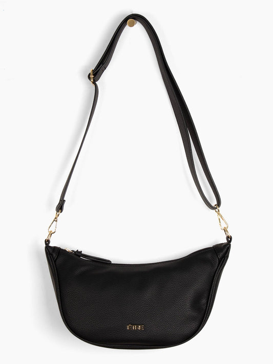Half Moon Crossbody Bag - Black