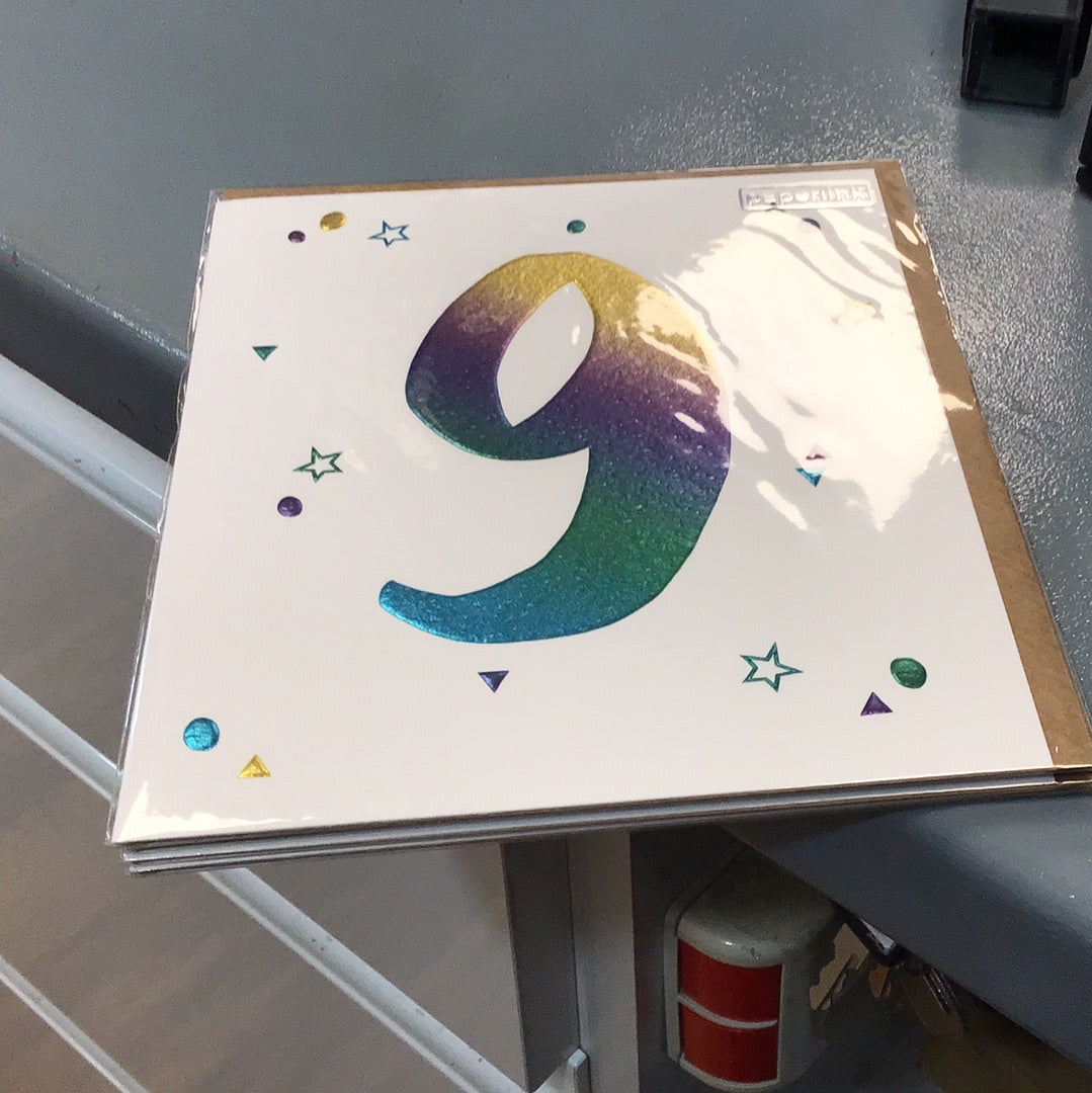 9th birthday card Paperlink