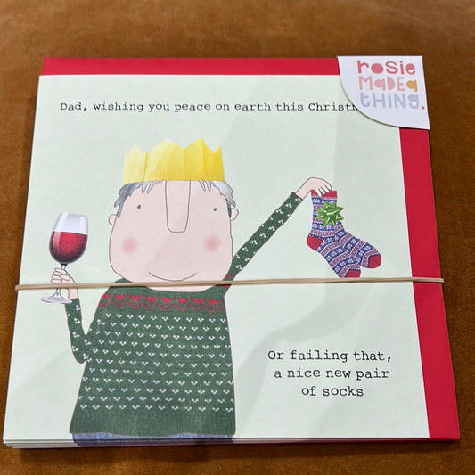 Dad Christmas Card - Rosie
