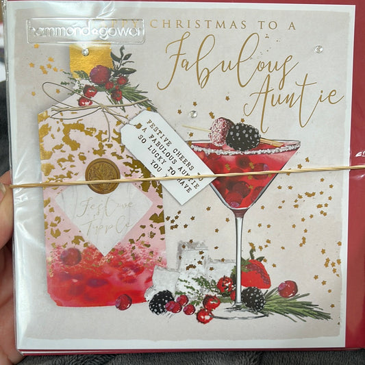 Aunt Christmas Card - HG