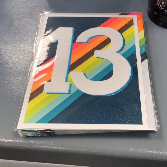 13th birthday card Papersalad