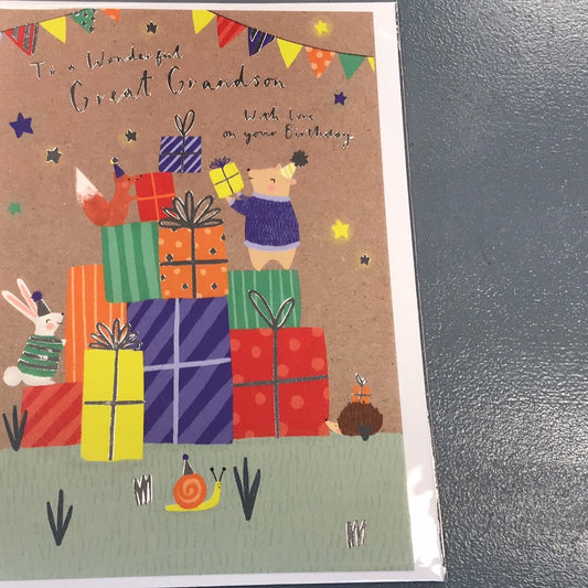 Great Grandson Birthday Card -
