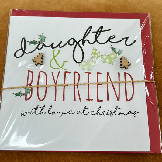 Daughter & Boyfriend Christmas Card - Tracey Russell