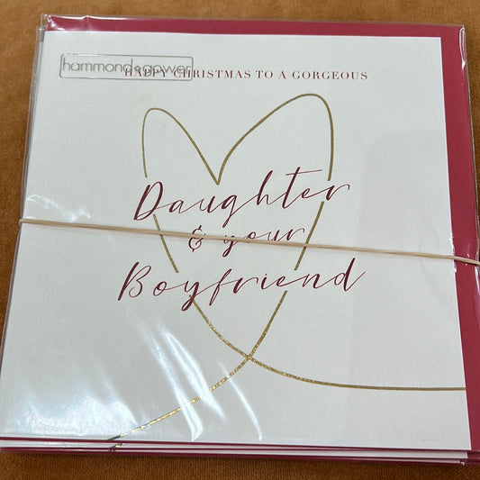 Daughter & Boyfriend Christmas Card - H&G