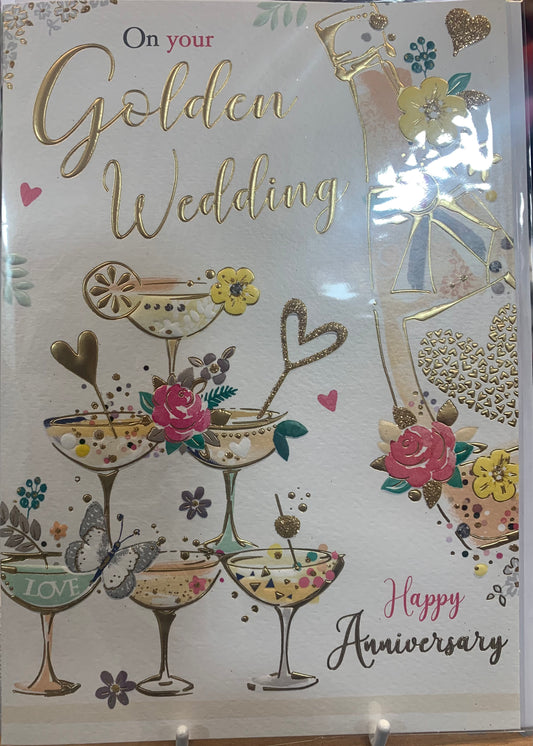 Golden Wedding Card - JJ