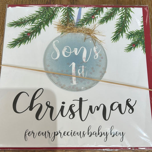 Son 1st Christmas Card - Tracey Russell