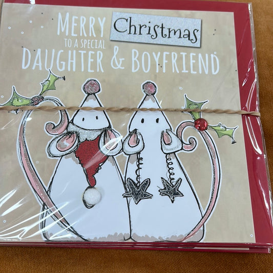 Daughter & Boyfriend Christmas Card - Tracey Russell
