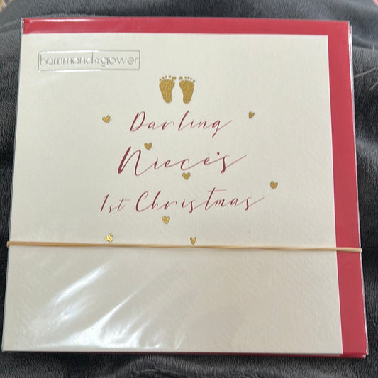 1st Christmas Niece Card - HG