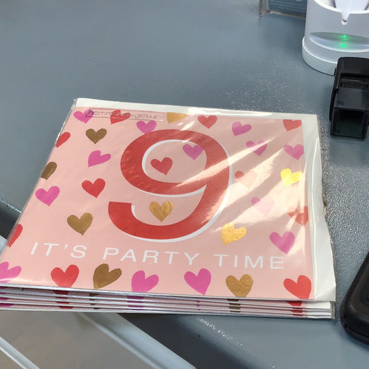 9th birthday card H&G