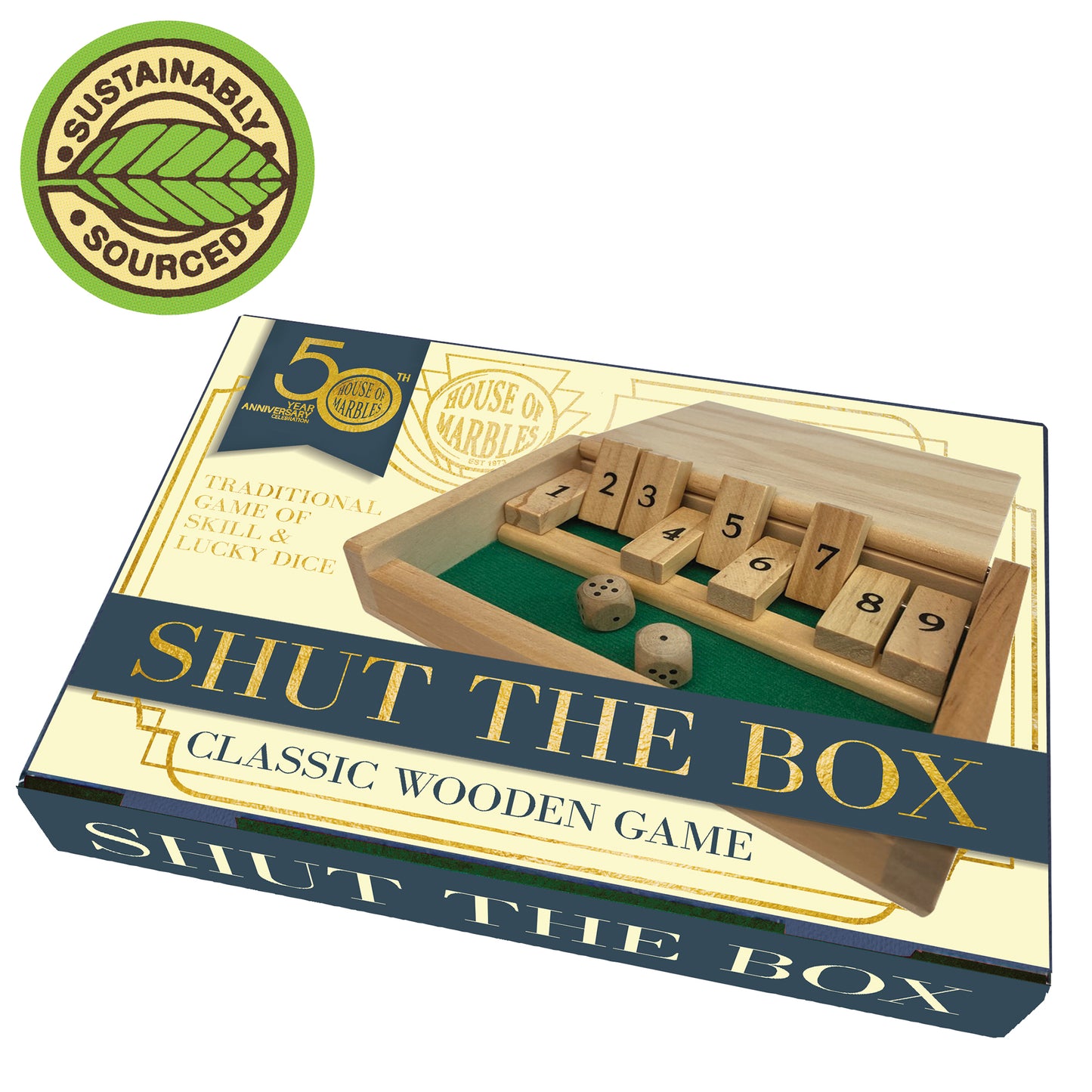 Wooden Shut-the-Box