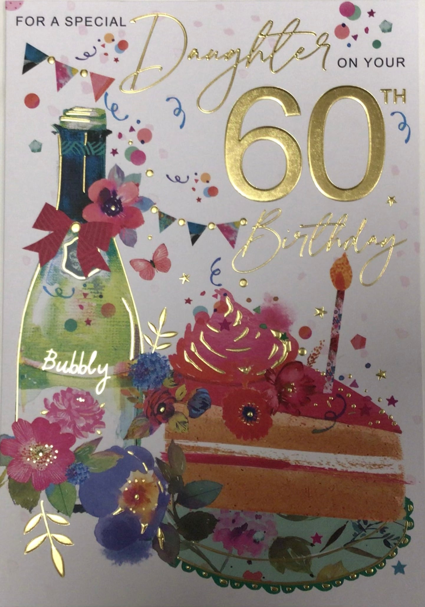 Daughter 60th Birthday Card - Words 'n' Wishes