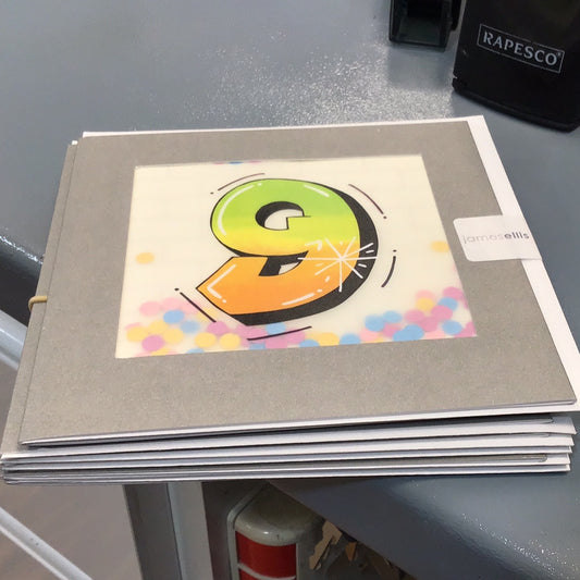 9th birthday card James Ellis