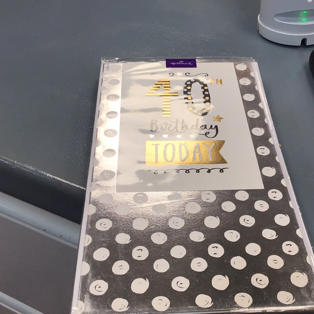 40 birthday card hallmark