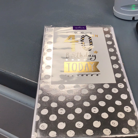40 birthday card hallmark