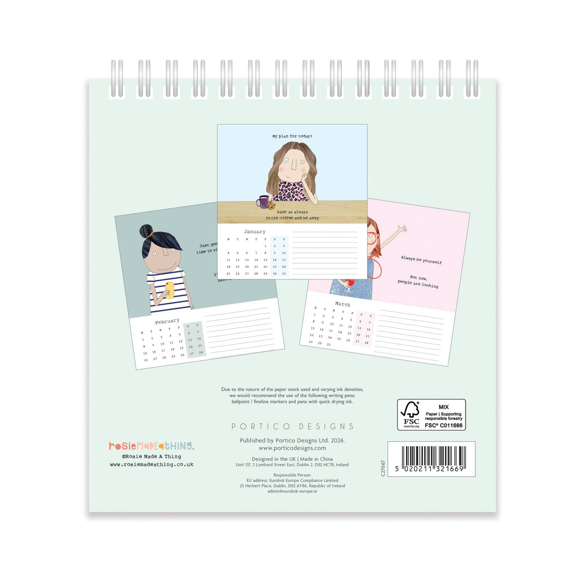 Rosie Made a Thing 2027 Desk Calendar