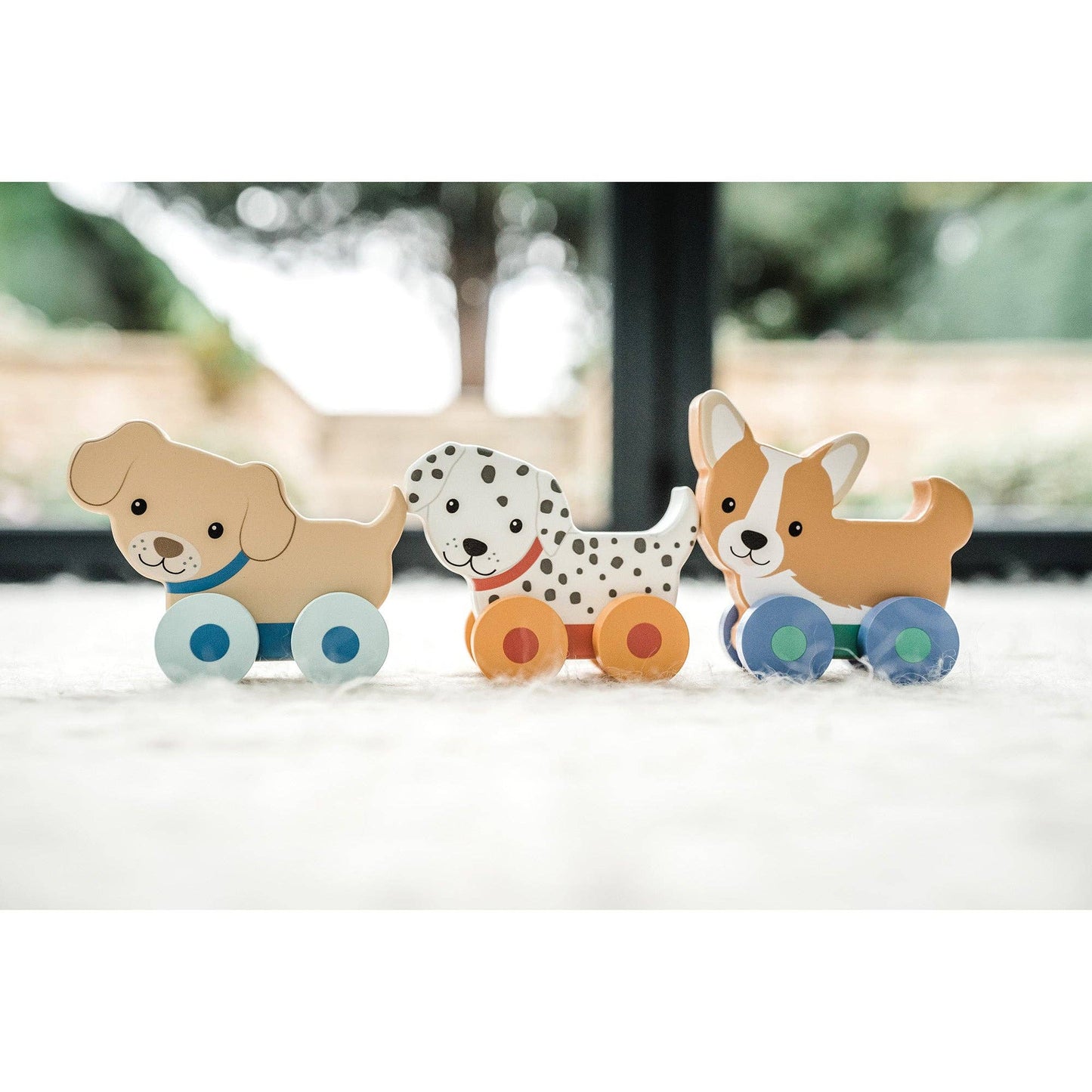 Wooden Puppy Push Toys