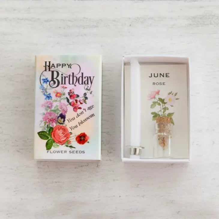 Happy Birthday Birth Seed Month Matchbox Collection