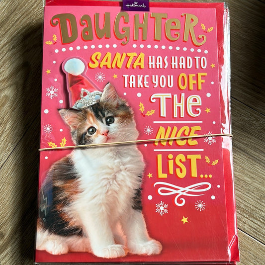 Daughter Christmas Card - Hallmark