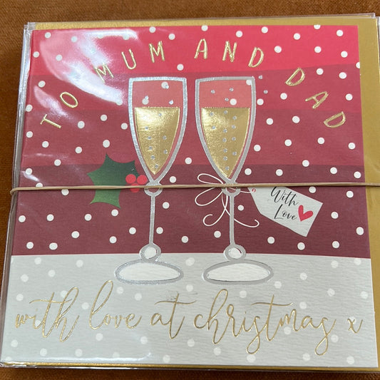 Mum & Dad Christmas Card - WJB