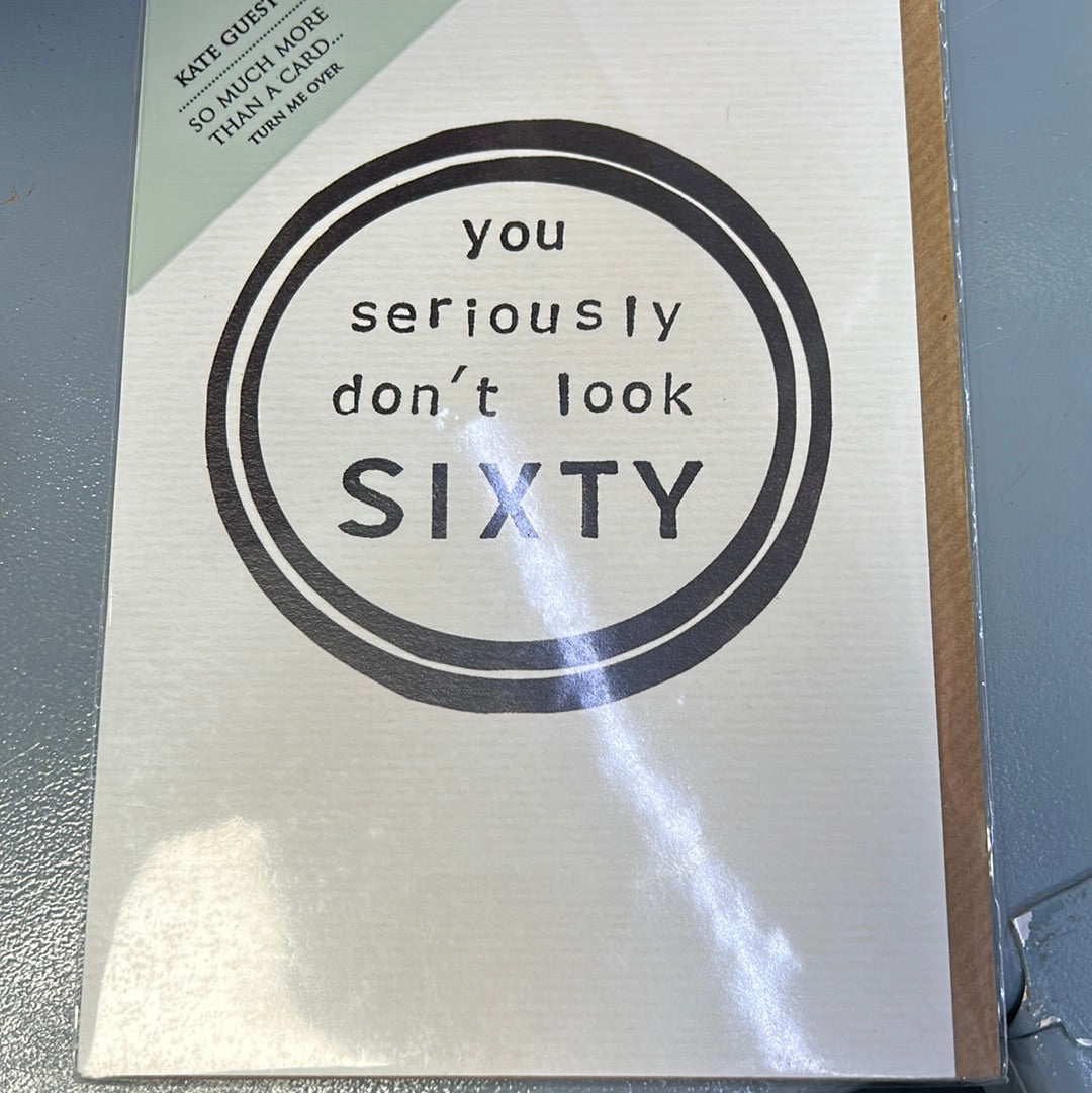 60 Birthday Card - Kate Guest