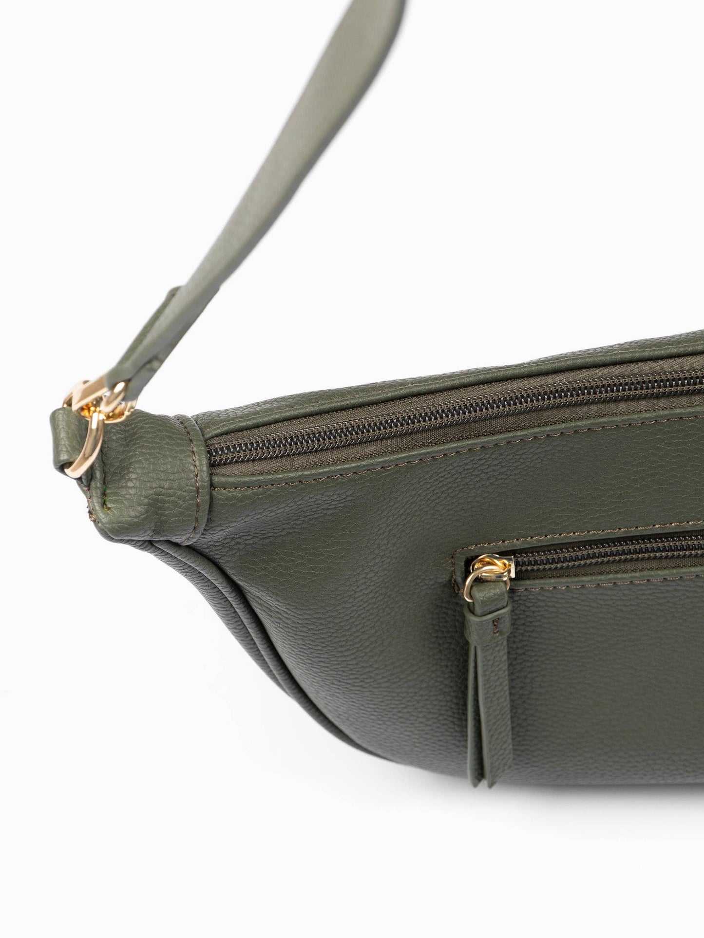 Half Moon Crossbody Bag - Khaki Green